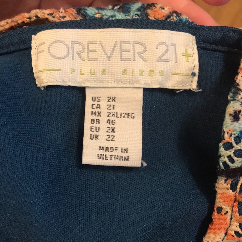5/$25 Forever 21 + Floral Lace Circle Dress - Picture 8 of 8